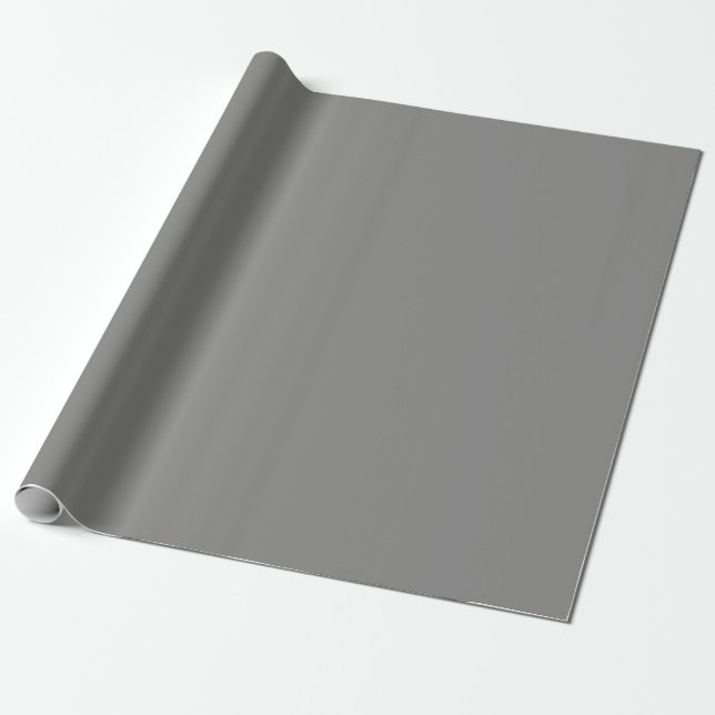  Battleship grey (solid color)  Wrapping Paper (Unrolled)