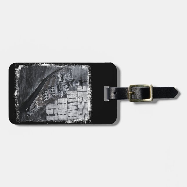 Battleship Iowa Luggage Tag (Front Horizontal)