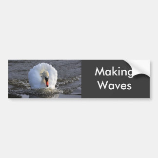 Battleship Swan Bumper Sticker
