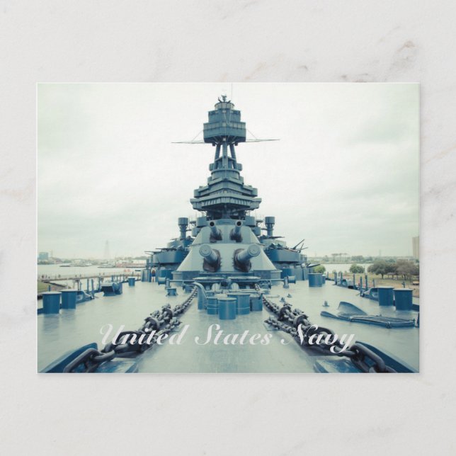Battleship Texas Museum ship at San Jacinto State Postcard (Front)
