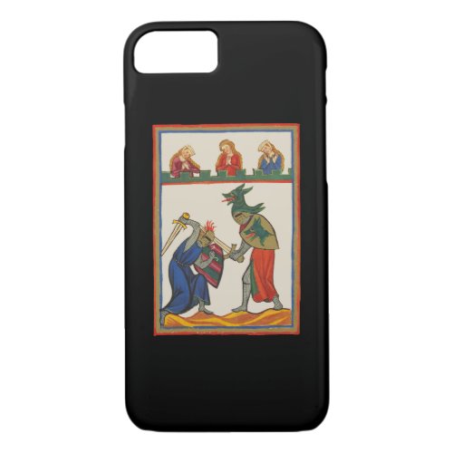 Battling Knights At A Tournament 14th Century iPhone 87 Case