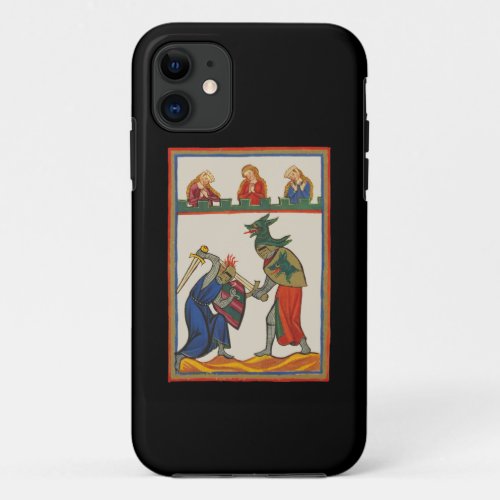 Battling Knights At A Tournament 14th Century iPhone 11 Case