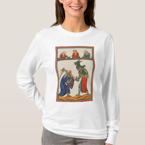 Battling Knights At A Tournament 14th Century T_Shirt