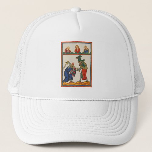 Battling Knights At A Tournament 14th Century Trucker Hat