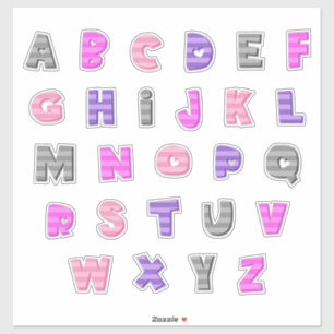 BATTY - A to Z - 'lower case' Sticker