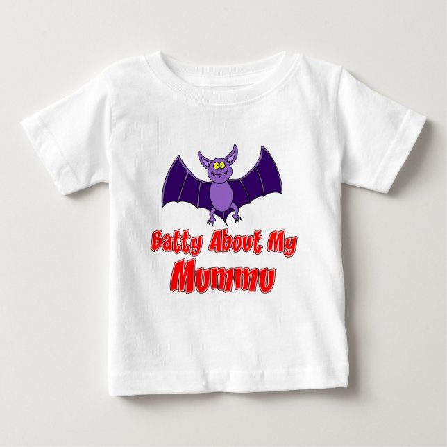 Batty About My Mummu Baby T-Shirt (Front)