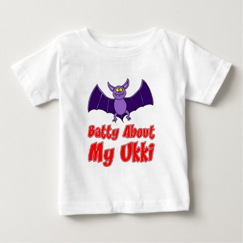 Batty About My Ukki Baby T_Shirt