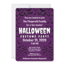 Batty Bat-tacular Purple Halloween Costume Party
