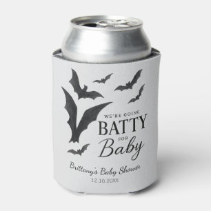 Batty For Baby Halloween Bats Baby Shower Can Cooler