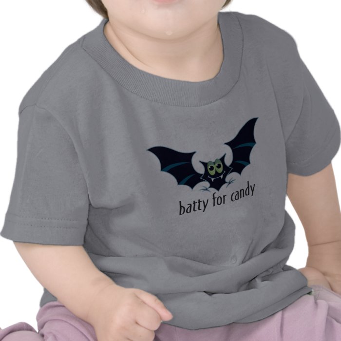 Batty For Candy Toddler Halloween Shirt