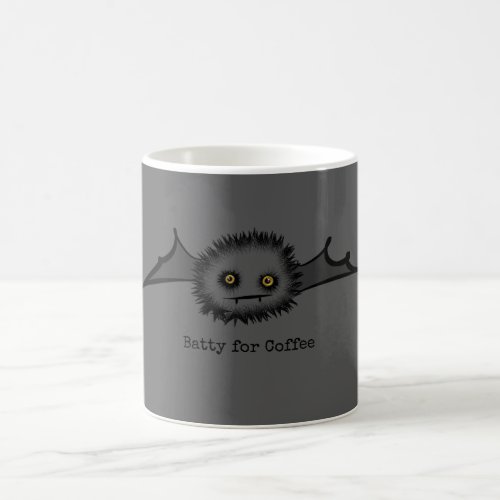 BATTY FOR COFFEE Cute Vampire Bat Coffee Mug