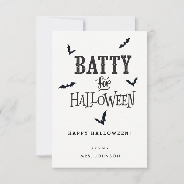 Batty for Halloween Cards (Front)