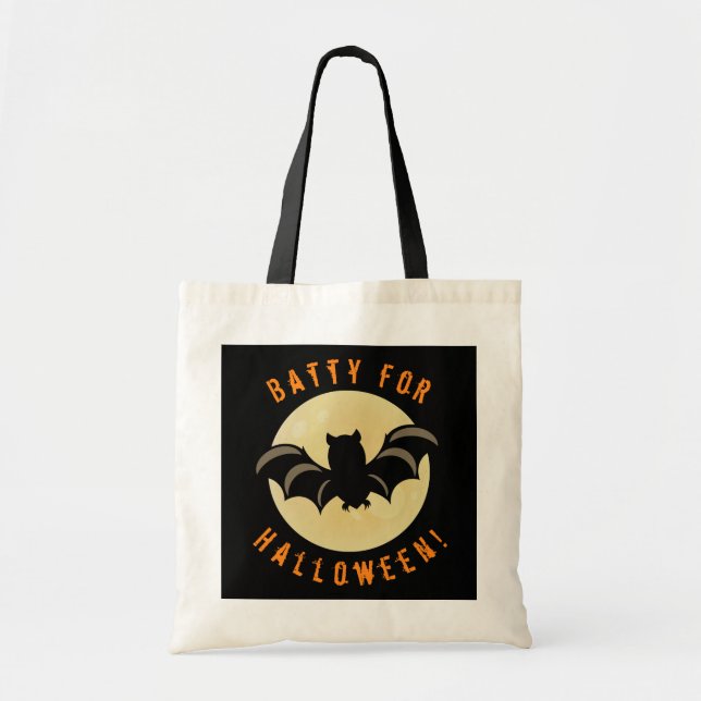 Batty for Halloween! | Trick or Treat Tote Bag (Front)