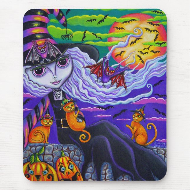 Batty Halloween Mousepad (Front)