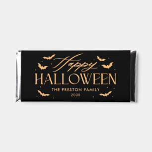 Batty Halloween Personalized Chocolate Bar