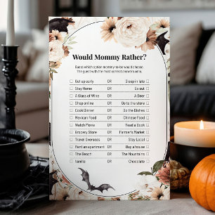 Batty Over Baby Halloween Would Mommy Rather Game