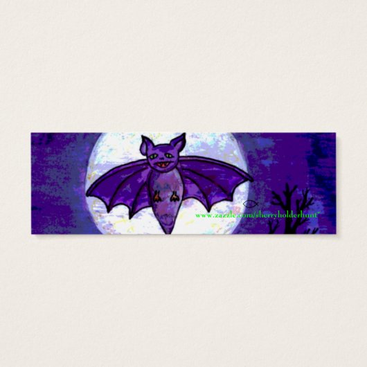 Batty Over Books! Bookmark (Back)