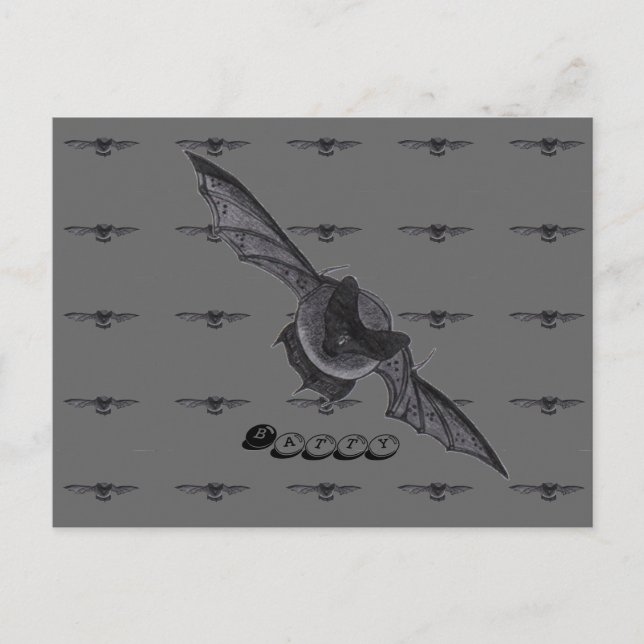 Batty...postcard Postcard (Front)