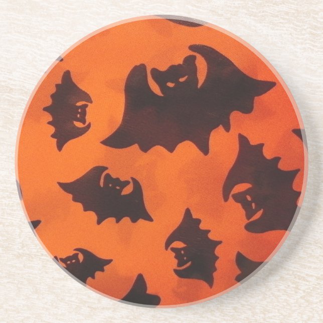 Batty Sandstone Coaster (Front)