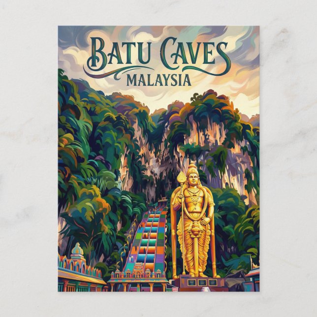 Batu Caves Malaysia Postcard (Front)