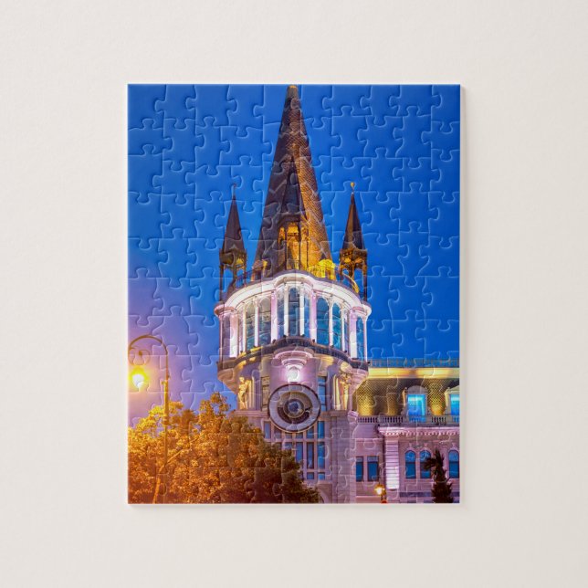 Batumi astronomic clock jigsaw puzzle (Vertical)