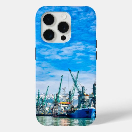 Batumi sea port iPhone 15 pro case