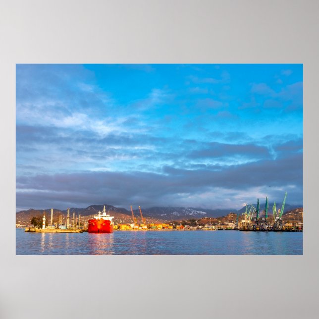 Batumi sea port poster (Front)