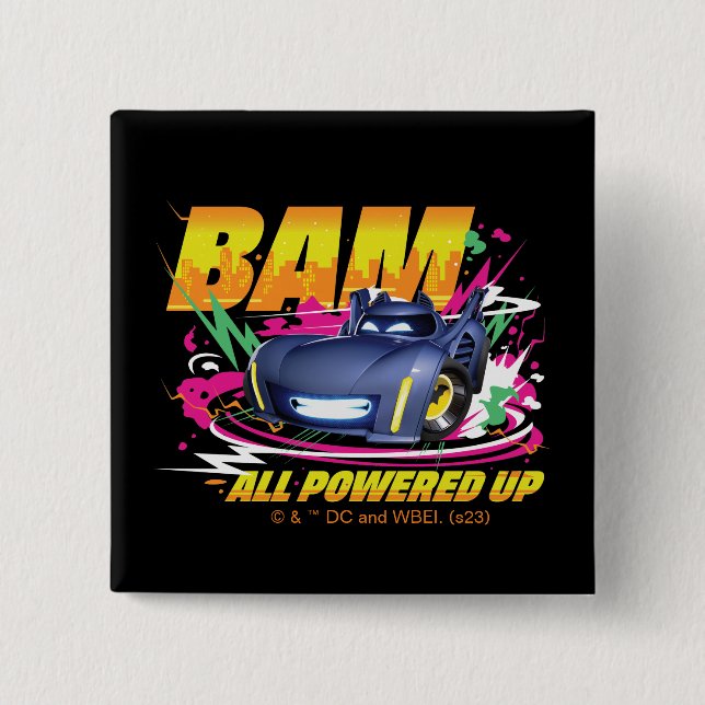 Batwheels™ Bam - All Powered Up Button (Front)