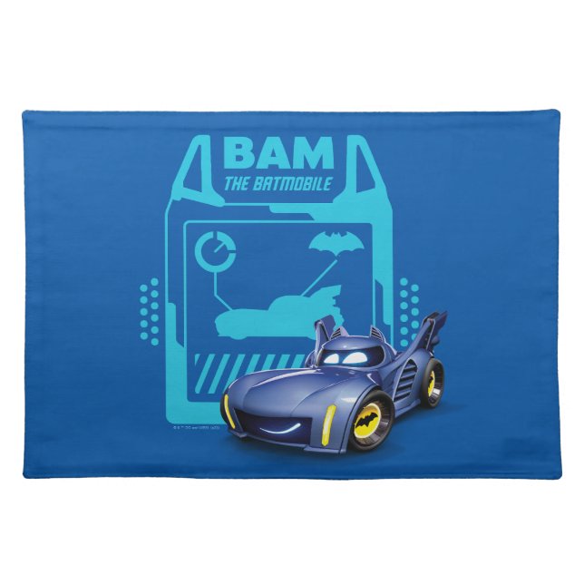 Batwheels™ Bam - The Batmobile Cloth Placemat (Front)