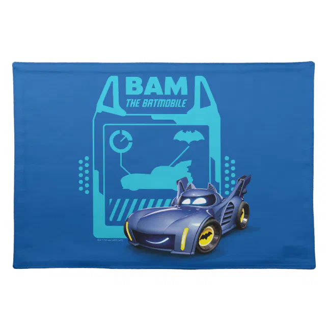 Batwheels™ Bam - The Batmobile Cloth Placemat | Zazzle