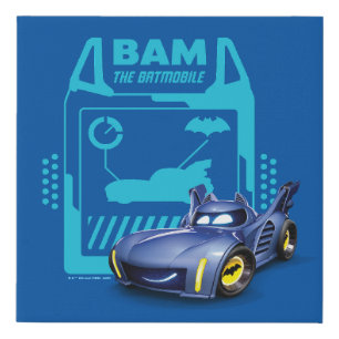 Batwheels™ Bam - The Batmobile Faux Canvas Print