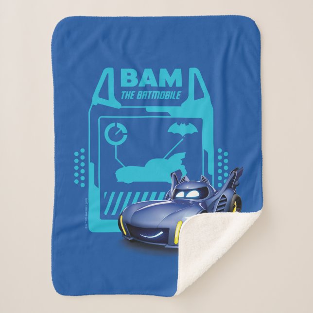 Batwheels™ Bam - The Batmobile Sherpa Blanket (Front)