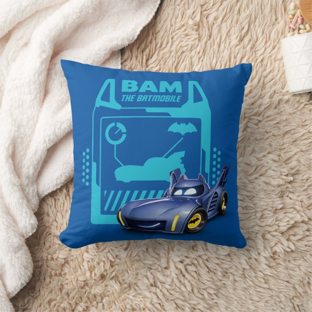 Batwheels™ Bam - The Batmobile Throw Pillow (Blanket)