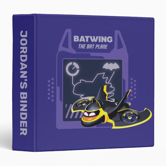 Batwheels™ Batwing - The Bat Plane 3 Ring Binder (Front/Spine)