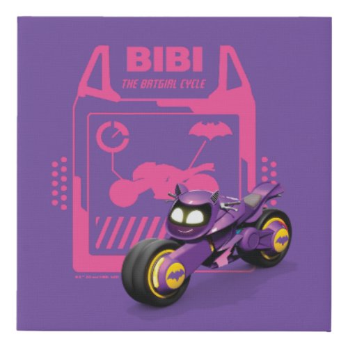 Batwheels Bibi _ The Batgirl Cycle Faux Canvas Print