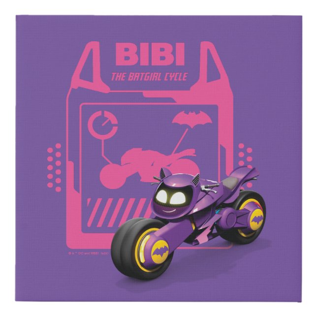 Batwheels™ Bibi - The Batgirl Cycle Faux Canvas Print (Front)