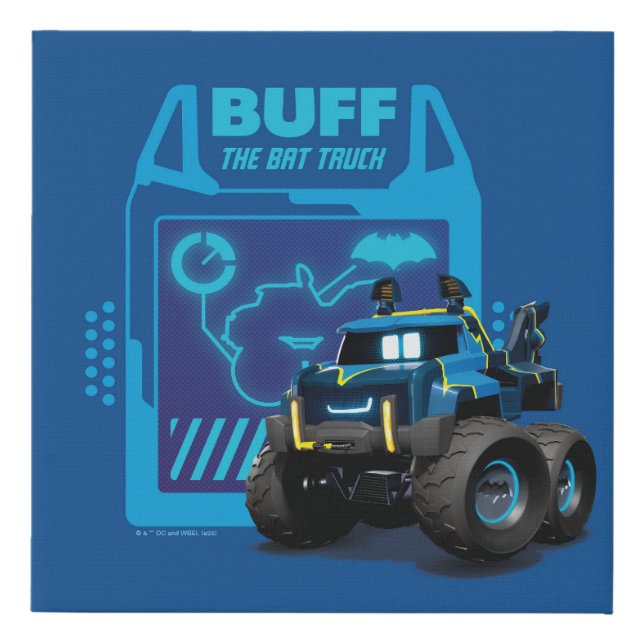 Batwheels™ Buff - The Bat Truck Faux Canvas Print (Front)