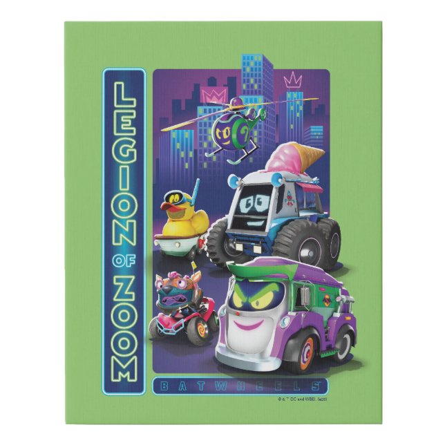 Batwheels™ - Legion of Zoom Faux Canvas Print (Front)
