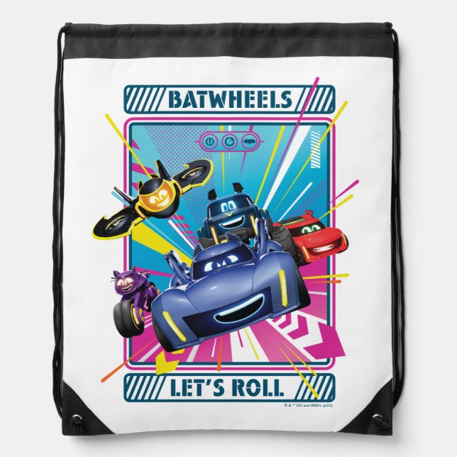Batwheels™ - Let's Roll Drawstring Bag (Front)