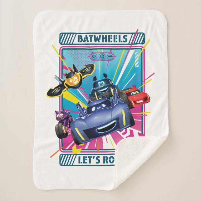 Batwheels™ - Let's Roll Sherpa Blanket (Front)