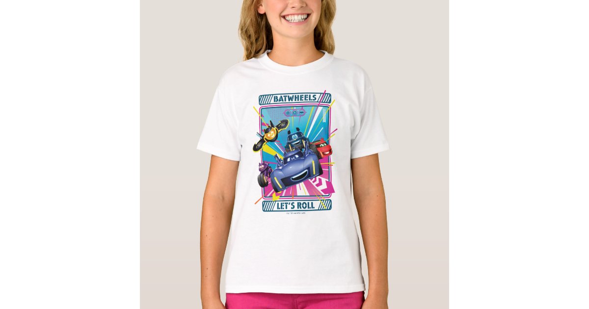  DC Comics Batwheels Boys T Shirt, Short Sleeve Bat Wheels  Robin and Batman Tshirt, Boys T-Shirt, Blue