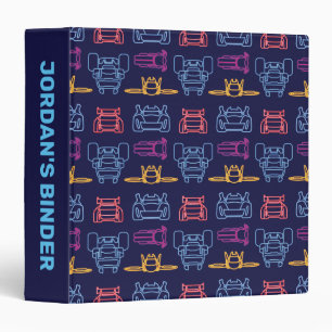 Batwheels™ Neon Outline Pattern 3 Ring Binder