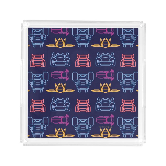 Batwheels™ Neon Outline Pattern Acrylic Tray (Front)