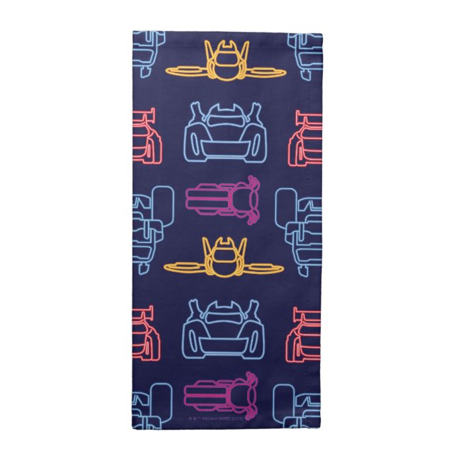 Batwheels™ Neon Outline Pattern Cloth Napkin (Half Fold)