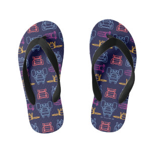 Batwheels™ Neon Outline Pattern Kid's Flip Flops