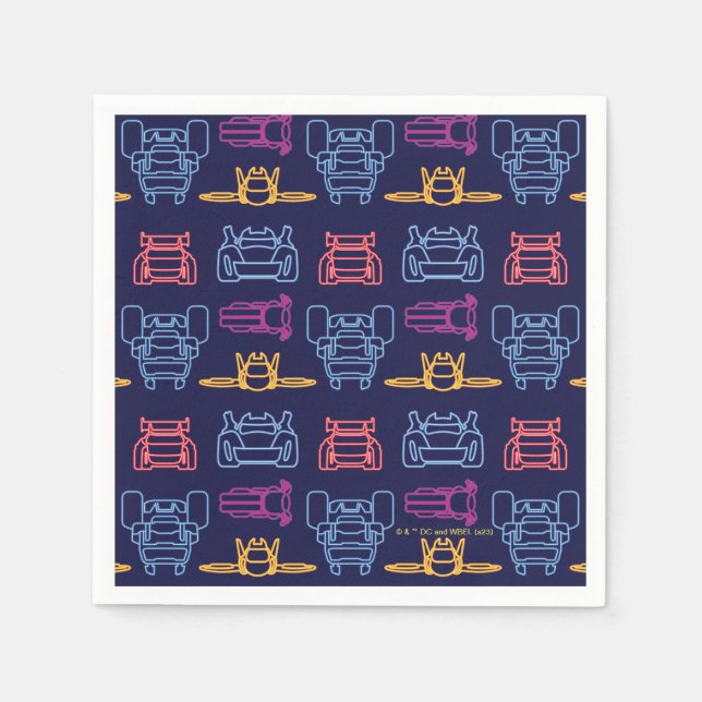 Batwheels™ Neon Outline Pattern Napkins (Front)