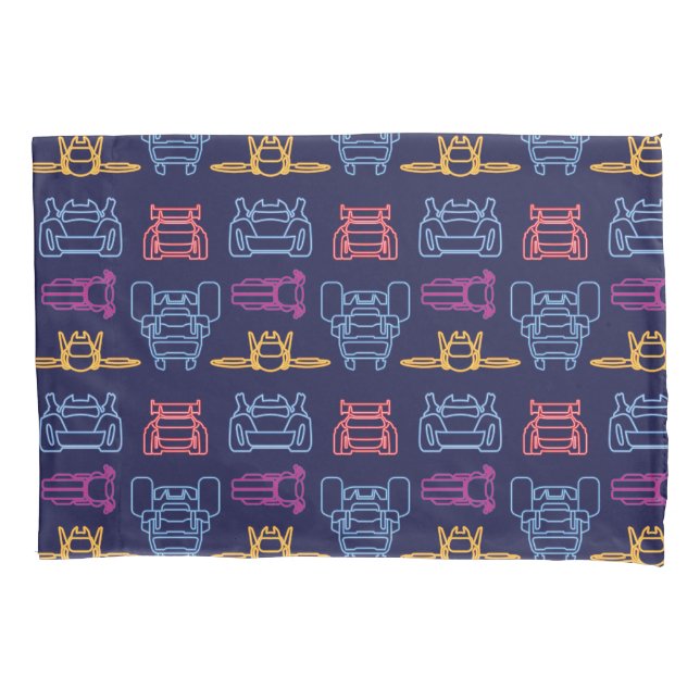 Batwheels™ Neon Outline Pattern Pillow Case (Front)