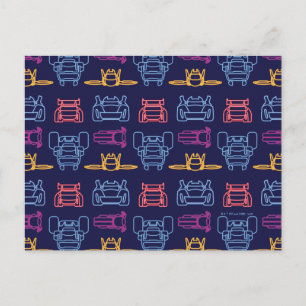 Batwheels™ Neon Outline Pattern Postcard