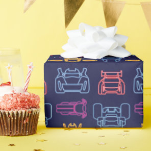 Batwheels™ Neon Outline Pattern Wrapping Paper