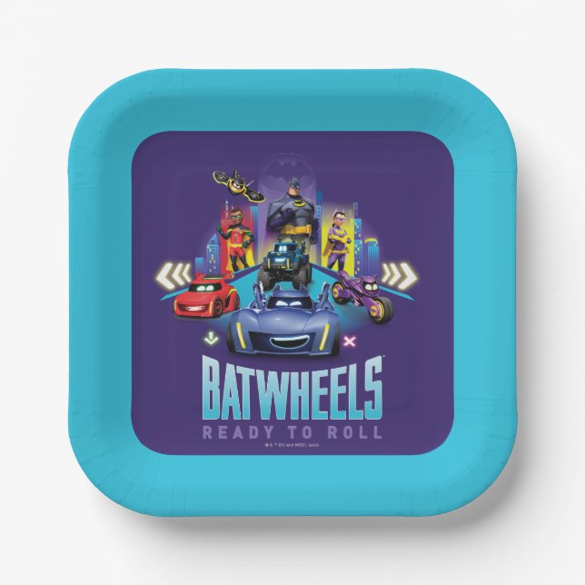 Batwheels™ - Ready to Roll Paper Plates (Front)